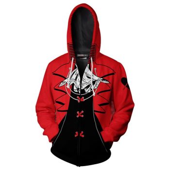 Persona 5 Hoodie—— Red Akira Kurusu Zipper Up Printed Hoodie