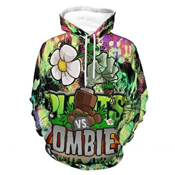 Plants vs Zombies Hoodies &#8211; 3D Print Pullover Gaming Hoodie