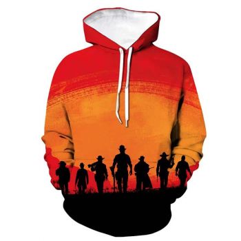 Red Dead Redemption 2 Hoodies &#8211; Game 3D Print Hooded Sweatshirt