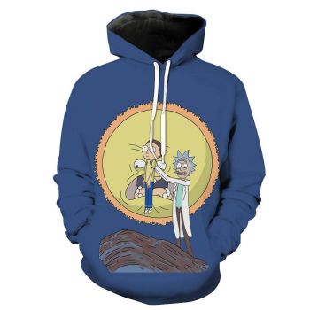 Rick and Morty Lion King Hoodie &#8211; Funny Screaming Sun