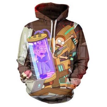 Rick and Morty Sweatshirt 3D Print Unisex Hoodie