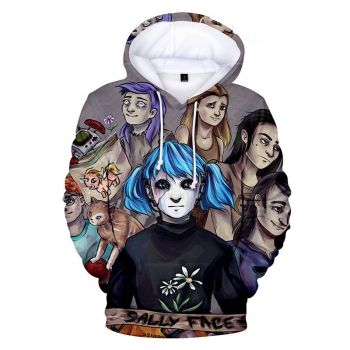 Sally Face Hoodies &#8211; Sally Face Game Series Game Character Team Hoodie