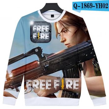 Shooting Game Free Fire 3D Print Crewneck Sweatshirt
