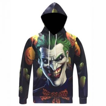Suicide Squad 3D Hoodies &#8211; Joker Hooded Sweatshirt Hip Hop Pullovers