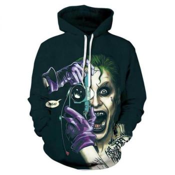 Suicide Squad Joker 3D Printed Hooded Pullover Sweatshirt Hoodies
