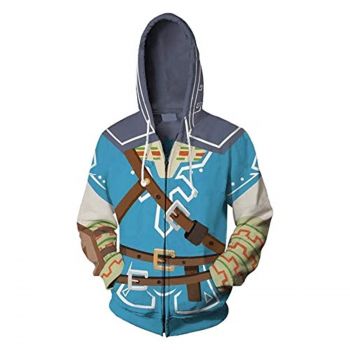 The Legend of Zelda Hoodie &#8211; 3D Print Hooded Zip Up Sweatshirt