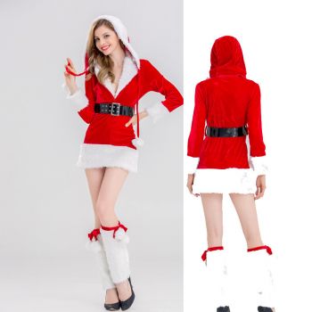 Christmas costumes for women long-sleeved jumpsuit Santa Claus clothes