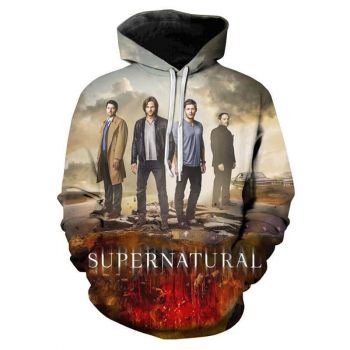 TV Series Supernatural Hoodies &#8211; 3D Hooded Sweatshirts