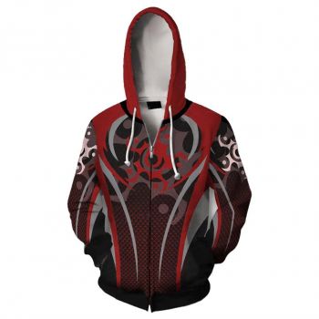 Unisex Caveira Hoodies Rainbow Six Siege Zip Up 3D Print Jacket