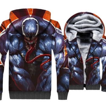 Venom Jackets &#8211; Venom Series Super Strong Venom Symbiosis Cool 3D Fleece Jacket