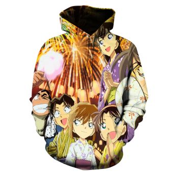 Gorgeous Colorful Conan Pattern Detective Conan Hoodie