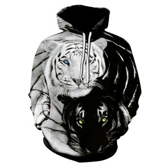   Tiger Head Printed Loose Long Sleeve 