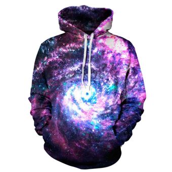 Printed colorful galaxy dazzling star sweatshirt
