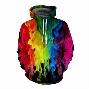  Colorful paint abstract hoodie sweatshirt 