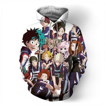 cosplay my hero academy series printed sweatshirt