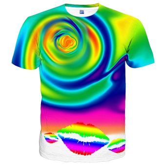 colorful Hgvoetty Neutral Print T-shirt