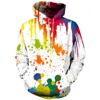 Colorful paint Creative pattern sweatshirt 