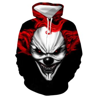 Halloween clown hooded fashion sweater