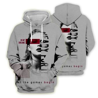 Pretty And Vintage Grey Taylor Swift Pattern Taylor Swift Hoodie