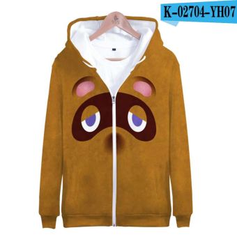 3D Animal Crossing Hooded Sweatshirt Zipper Hoodies