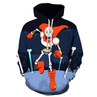 3D Printed Game Undertale Hooded Sweatshirt Pullover Hoodie