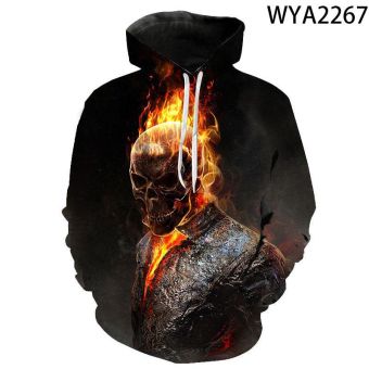 3D Printed Hoodies &#8211; Movie Ghost Rider Pullover