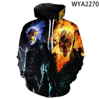 3D Printed Hoodies &#8211; Movie Ghost Rider Pullover