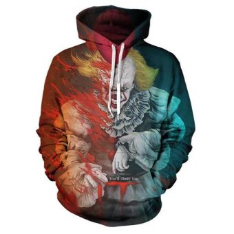 3D Printed Hoodies Sweatshirt &#8211; Suicide Squad Joker Hooded Pullover
