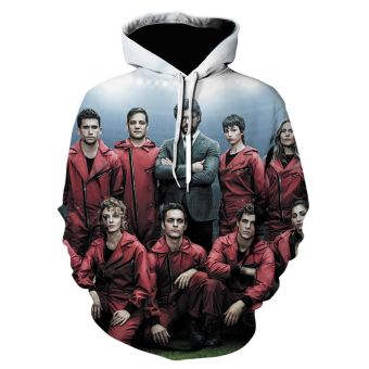 3D Printed La Casa De Papel Sweatshirts Hoodies