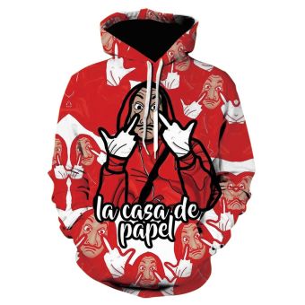 3D Printed La Casa De Papel Sweatshirts Hoodies