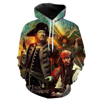 3D Printed Pirates of the Caribbean Hoodies &#8211; Movies Fashion Hoody Pullover