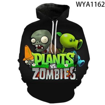 3D Printed Plants vs. Zombies Hoodies Sweatshirts Pullover