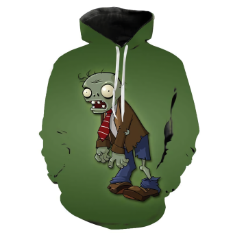 3D Printed Plants vs. Zombies Hoodies Sweatshirts Pullover