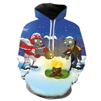 3D Printed Plants vs. Zombies Hoodies Sweatshirts Pullover