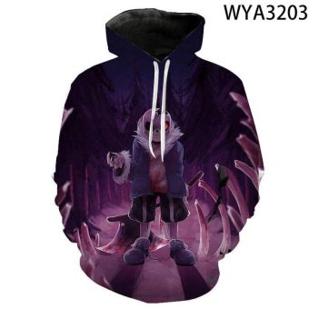 3D Printed Undertale Hooded Pullovers Sweatshirts Hoodies