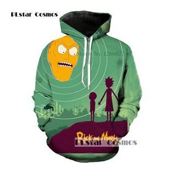 3D Rick and Morty Cartoon Hoodie