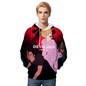 3D Print Anime Devilman Crybaby Hoodies Sweatshirt