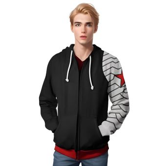 Captain America Winter Soldier 3D Print Fashion Hoodie