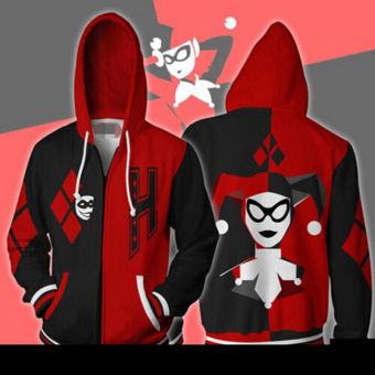  Terror Clown Suicide Squad Harley Quinn Print Jacket 