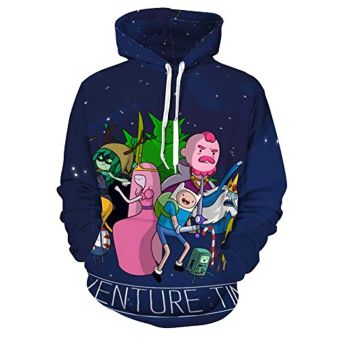 Adventure Time Hoodies &#8211; Unisex 3D Pullover Hooded Sweatshirt