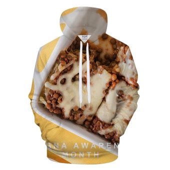 Lasagna Awareness Month 3D - Sweatshirt, Hoodie, Pullover
