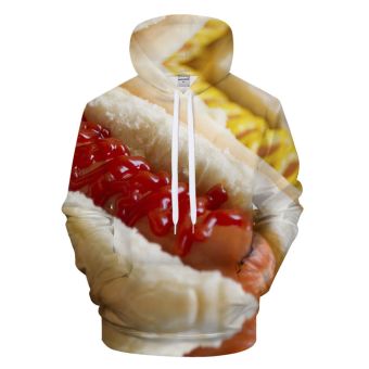 Ketchup & Mustard Hot Dog 3D - Sweatshirt, Hoodie, Pullover
