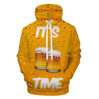 It's Beer Time 3D Sweatshirt Hoodie Pullover