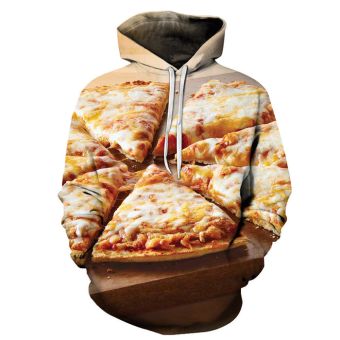 Thin Crust Cheese Pizza 3D - Sweatshirt, Hoodie, Pullover