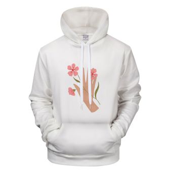 My Body My Choice Flowers Printed Hoodie