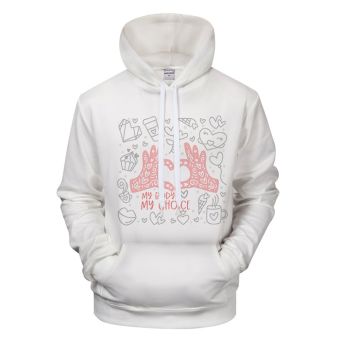 My Body My Choice Cool Heart Hoodie