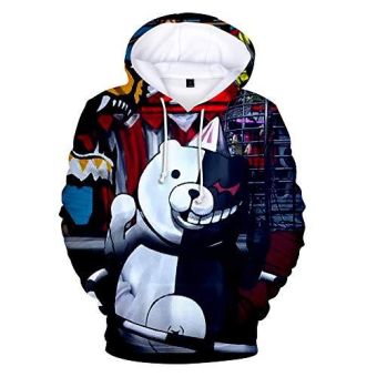 Anime Danganronpa Hoodies &#8211; Unisex Monokuma 3D Pullover Hoodie