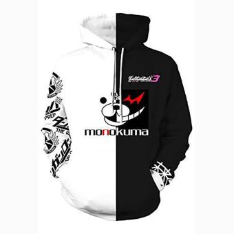 Anime Danganronpa Hoodies &#8211; Unisex Monokuma 3D Pullover Hoodie