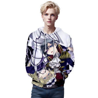3D Printed Black Butler Hooded Streetwear Pullover Hoodies