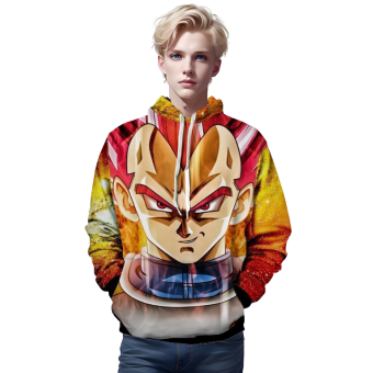 Vegeta SSJ Red Dragon Ball 3D Hoodie